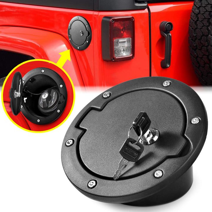 Aukmak front view fuel filler door showing clean replacement and improved styling