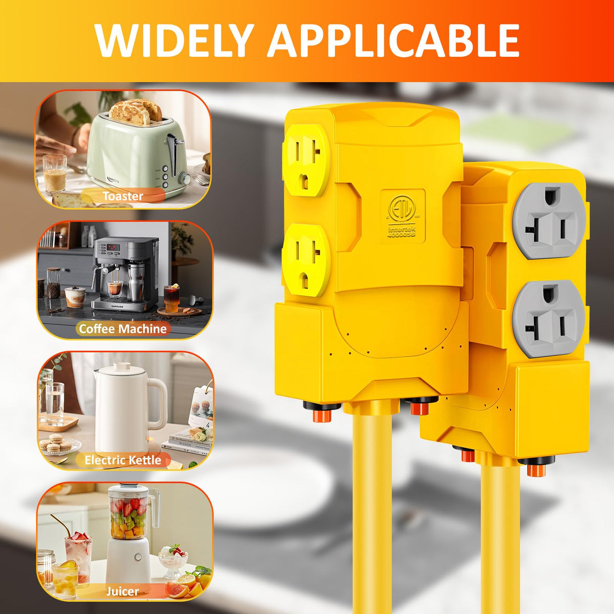 Aukzily circuit breaker detail showing built-in 20A protection for safer power distribution