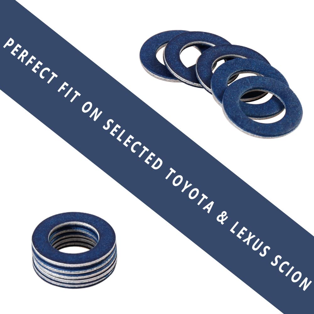 AULDAY close-up of aluminum crush washer texture for reliable sealing