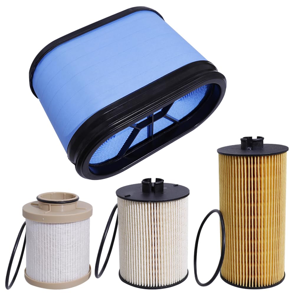 AULDAY filter kit front packaging showing included oil fuel and air filters benefits convenience