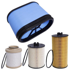 AULDAY filter kit front packaging showing included oil fuel and air filters benefits convenience