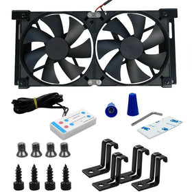 AULDAY front view vent fan showing grille and mounting bracket benefits improved airflow