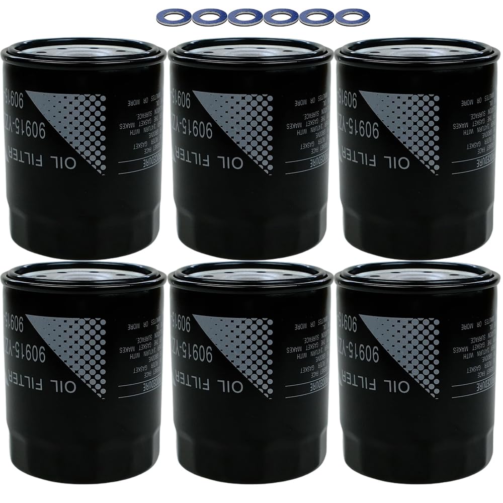 AULDAY oil filter front view showing label and fitment, confirming correct replacement