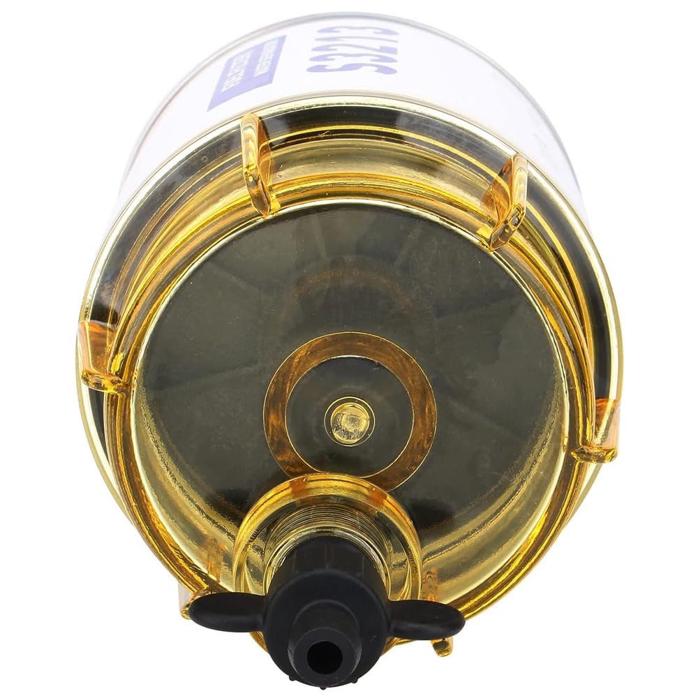 AULDAY filter installed on an outboard motor demonstrating direct-fit replacement benefit