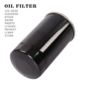 AULDAY oil and air filters next to ruler to show scale and confirm correct sizing