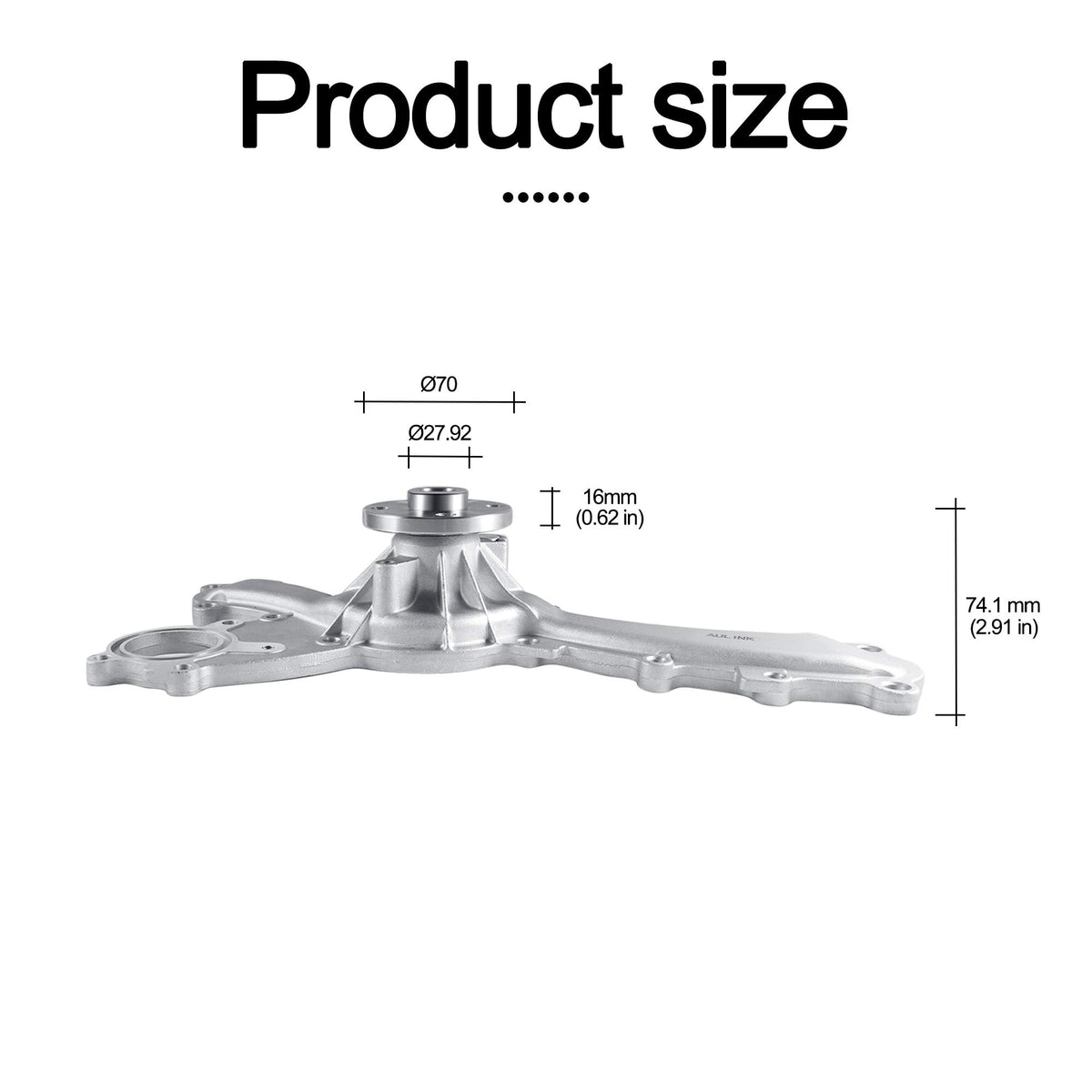 AULINK AW6047 pulley close-up highlighting smooth finish and balanced rotation benefit