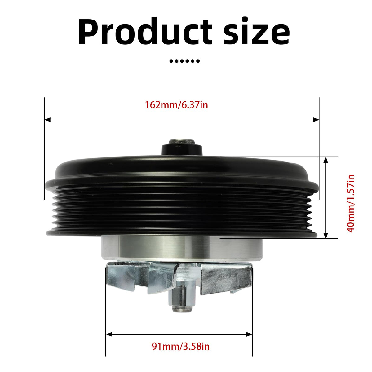 AULINK AW6738 mounting flange detail showing bolt pattern for accurate fit