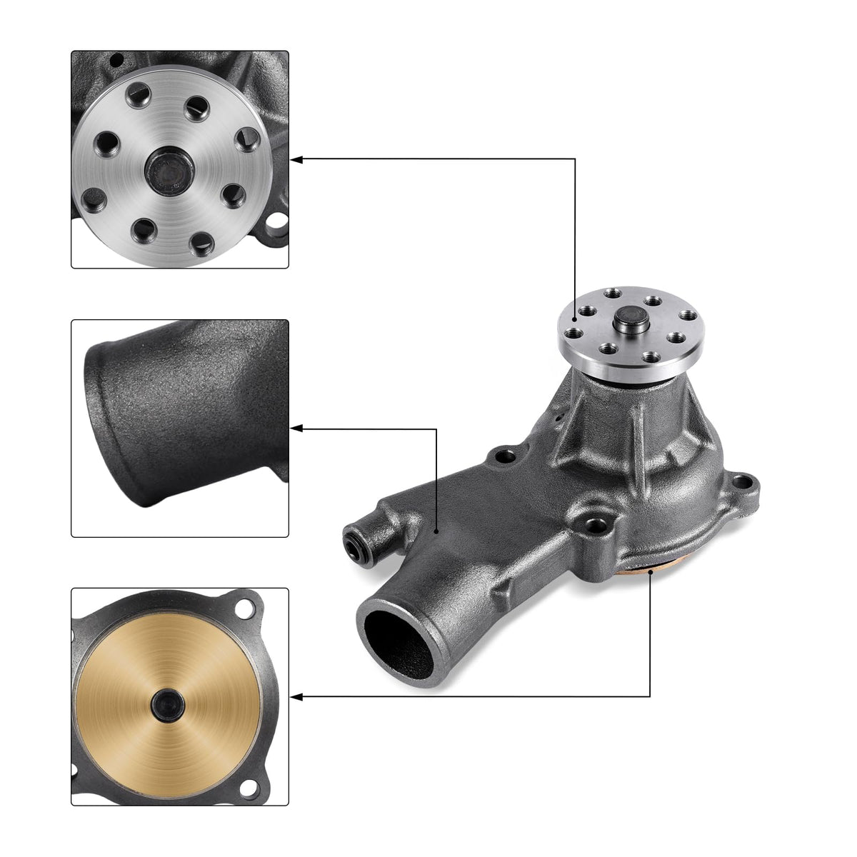AULINK bronze impeller closeup highlighting corrosion resistance benefit