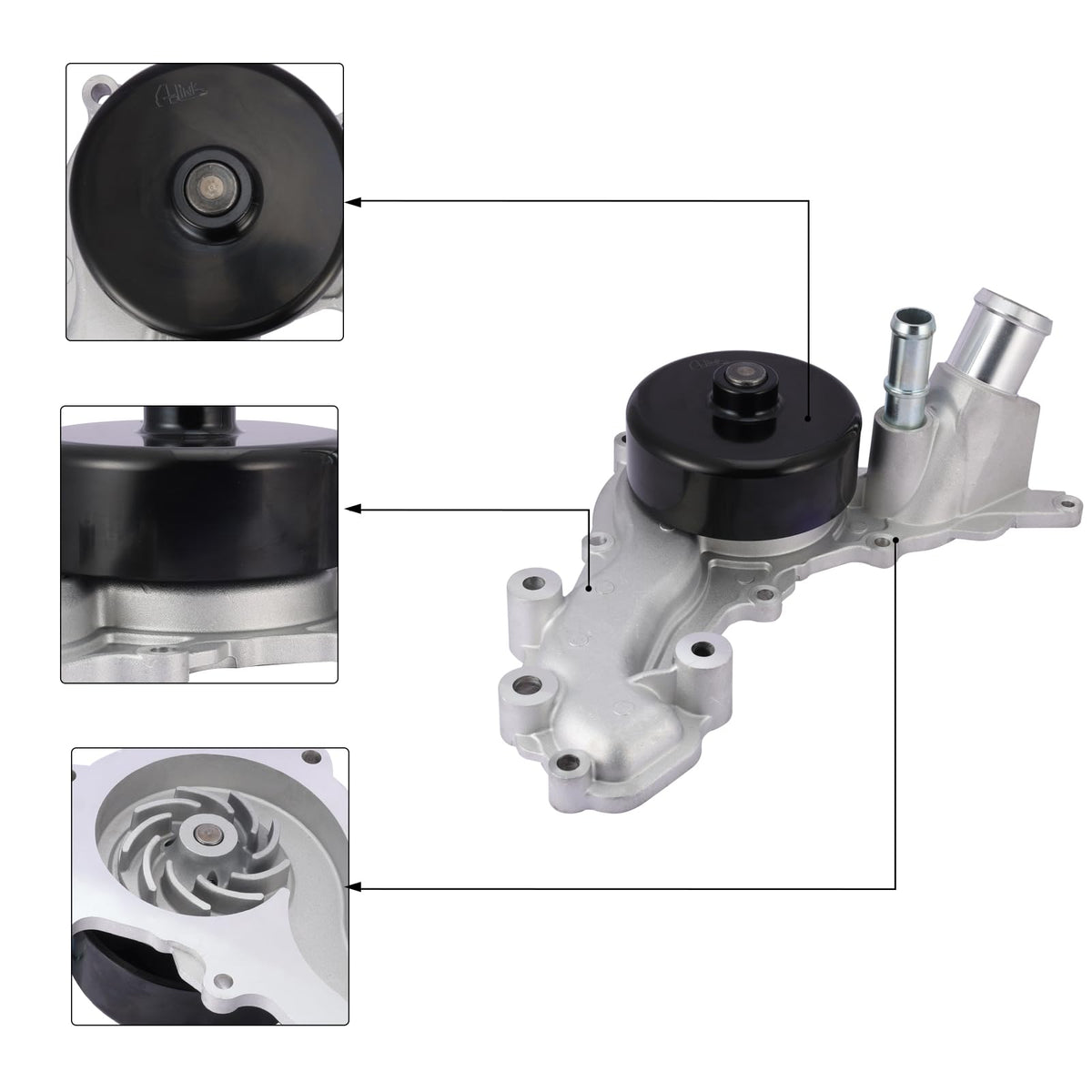 AULINK close-up of impeller detail highlighting corrosion-resistant finish