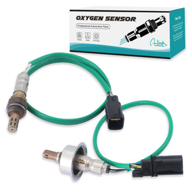 AULINK front packaging showing two oxygen sensors and part numbers, clear fitment benefit