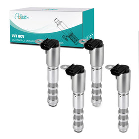 AULINK front view of four VVT solenoids in packaging showing a complete replacement kit and fitment clarity