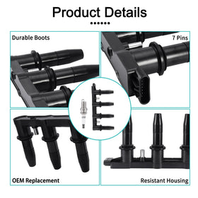 AULINK ignition coil close-up showing housing detail and heat-resistant construction