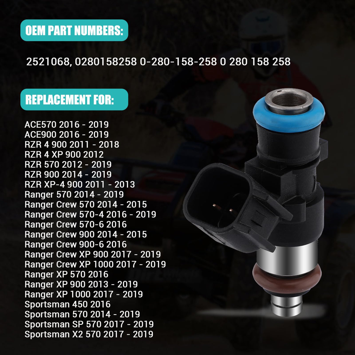 AULINK injector next to ruler showing compact size for easy replacement