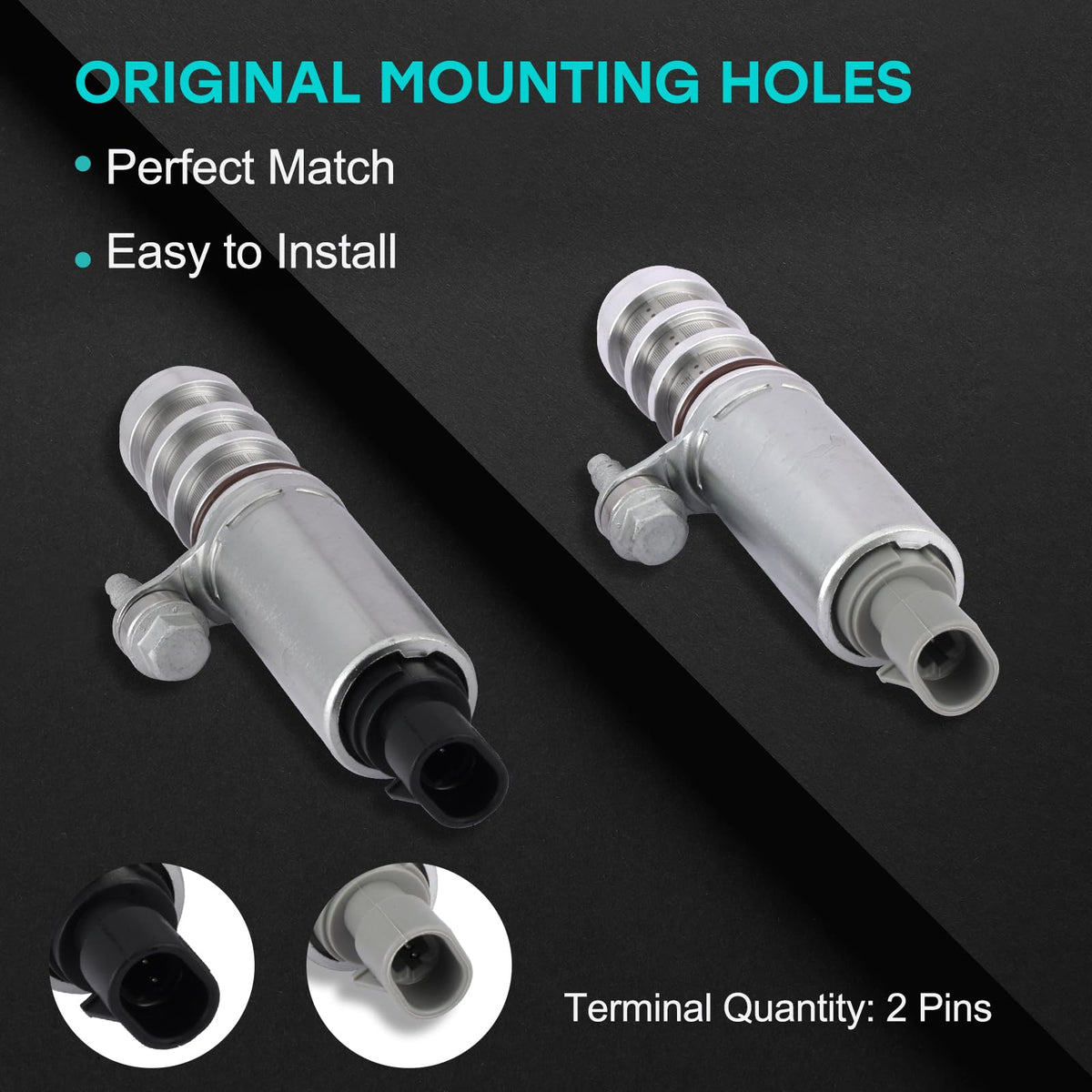 AULINK intake solenoid close-up with O-ring highlighting leak-resistant construction