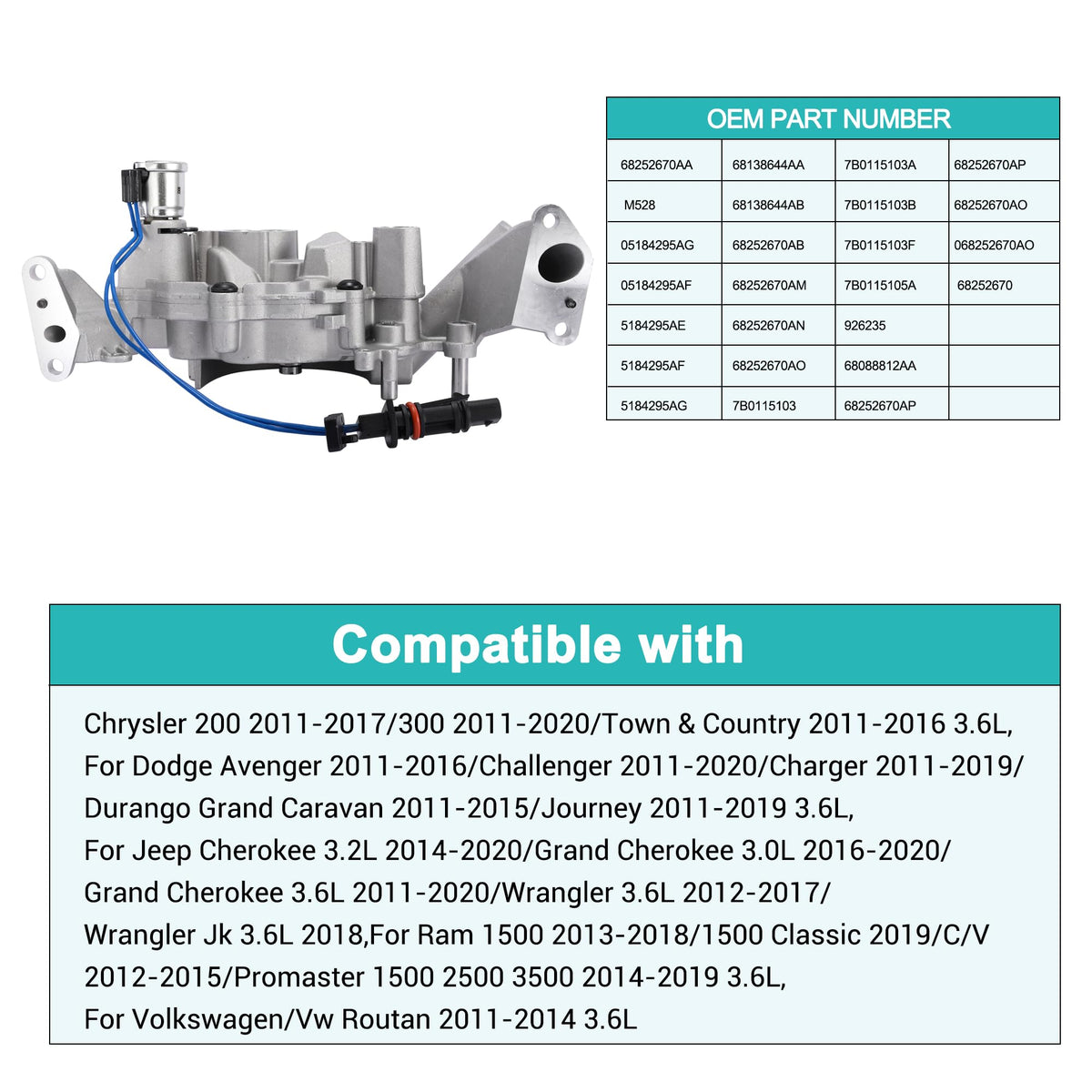 AULINK oil pump next to ruler for scale showing compact accurate sizing benefit