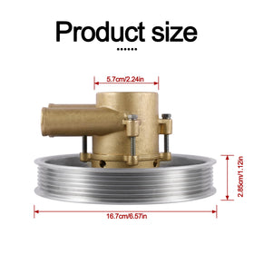 AULINK original impeller detail preserving designed seawater flow performance