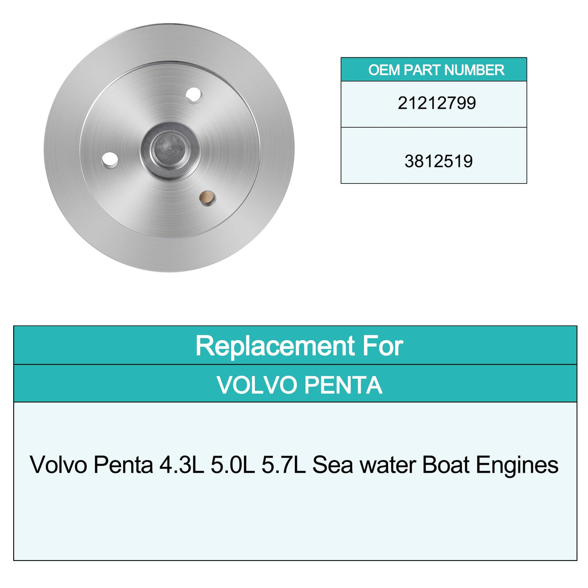 AULINK pump installed on engine demonstrating direct-fit replacement benefit