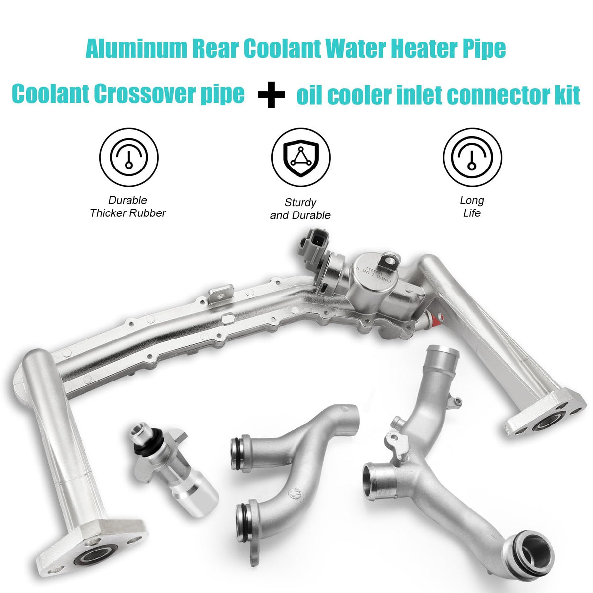AULINK reinforced rubber thermostat hose detail showing thickened material benefit