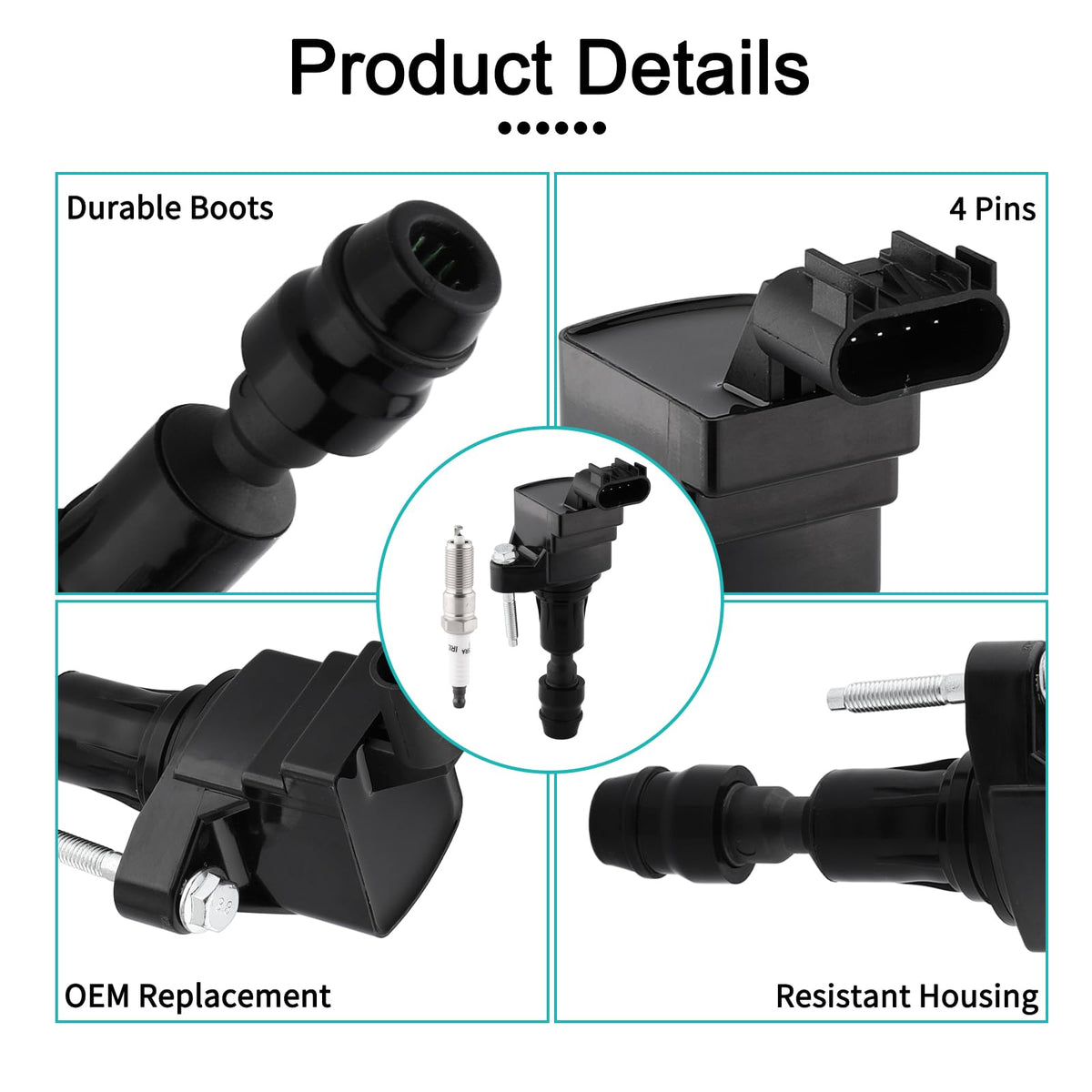 AULINK ignition coil close-up highlighting durable high-temperature housing