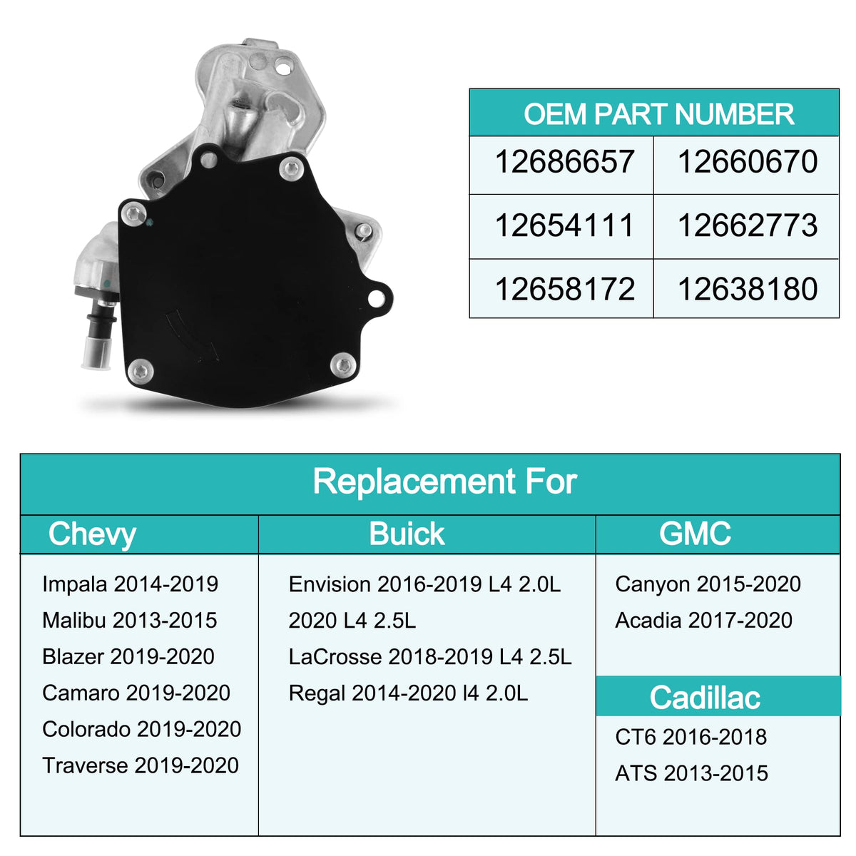 AULINK vacuum pump installed under hood showing direct replacement convenience