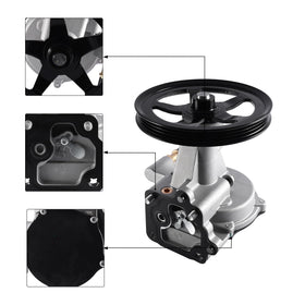 AULINK vacuum pump close-up of bolt flanges and gasket surface, precision fit benefit