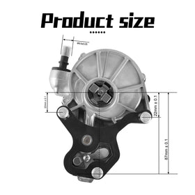 AULINK vacuum pump mounting detail displaying bolt holes for accurate alignment
