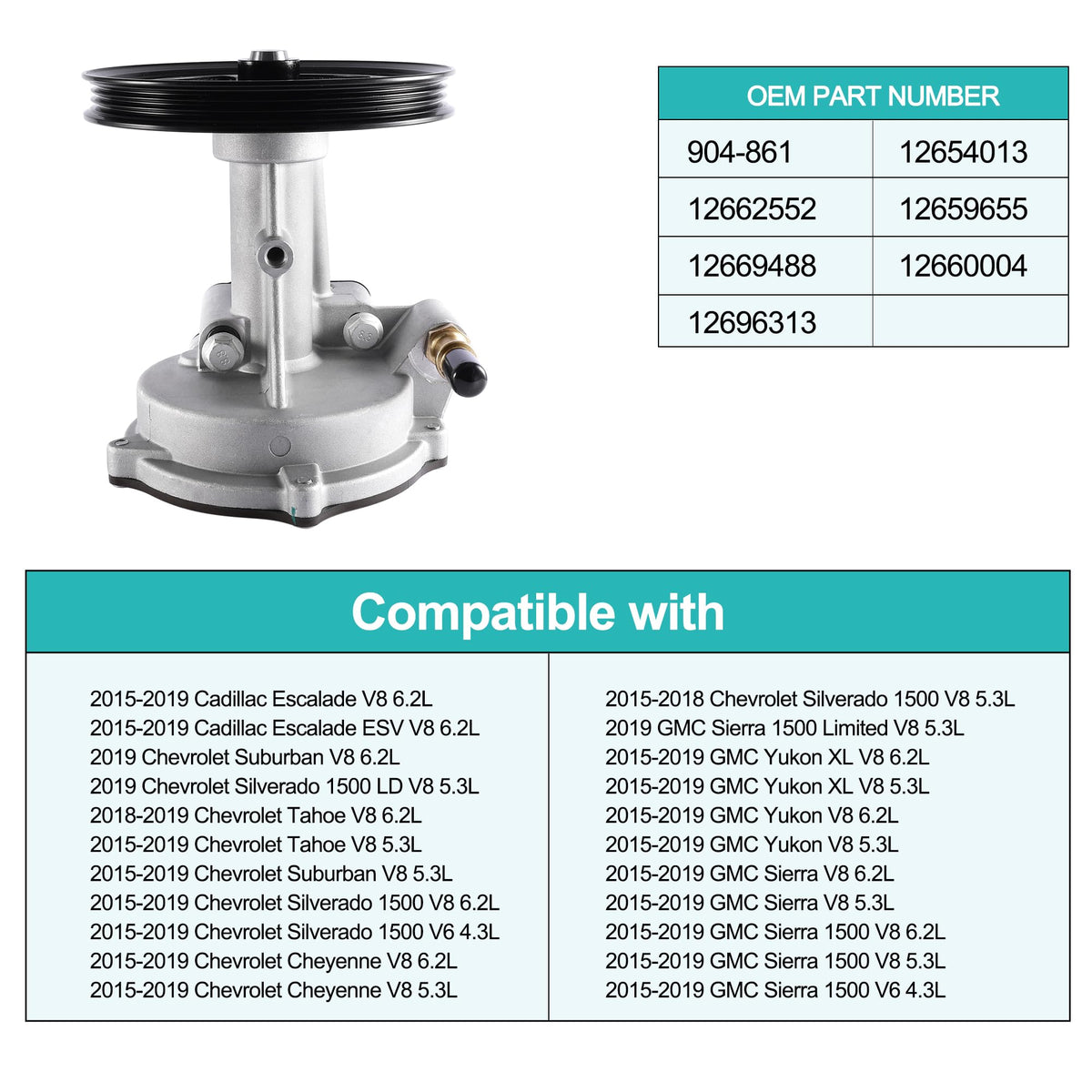 AULINK vacuum pump beside a ruler to show scale, confirms correct size for fitment