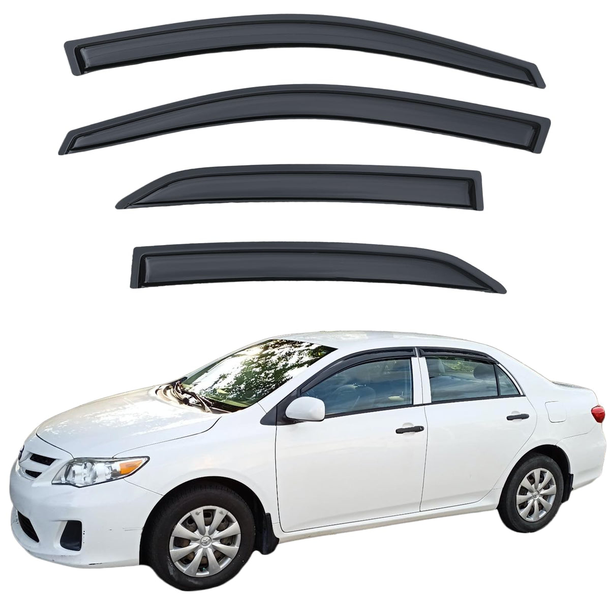 Aumivoron front packaging showing four-piece visor kit and benefits