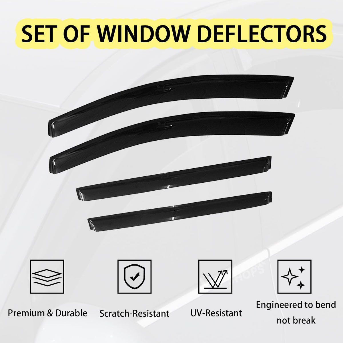 Aumivoron rear window guard fitted on Sienna, improves airflow and visibility