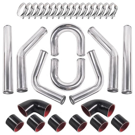 Aumtoni kit laid out showing pipes hoses and clamps for fast assembly benefit
