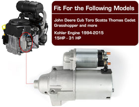 Aumtoni starter mounted on engine showing restored cranking reliability