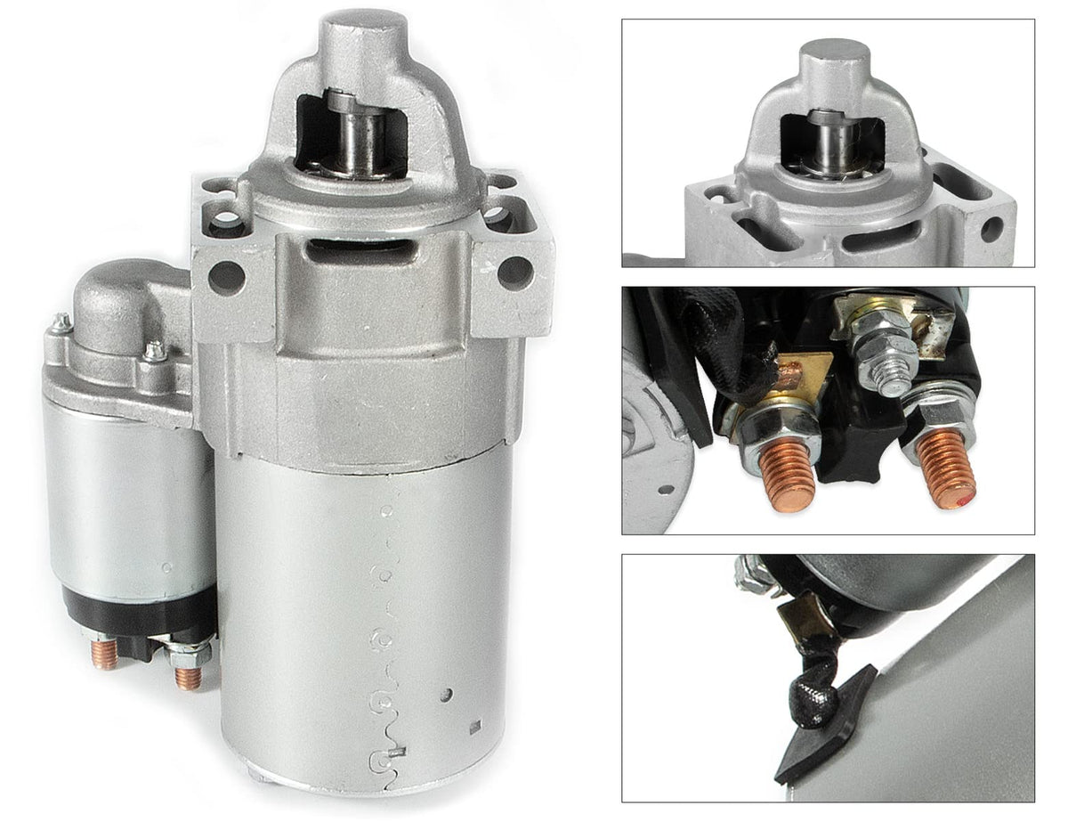 Aumtoni starter side profile demonstrating compact design for tight spaces