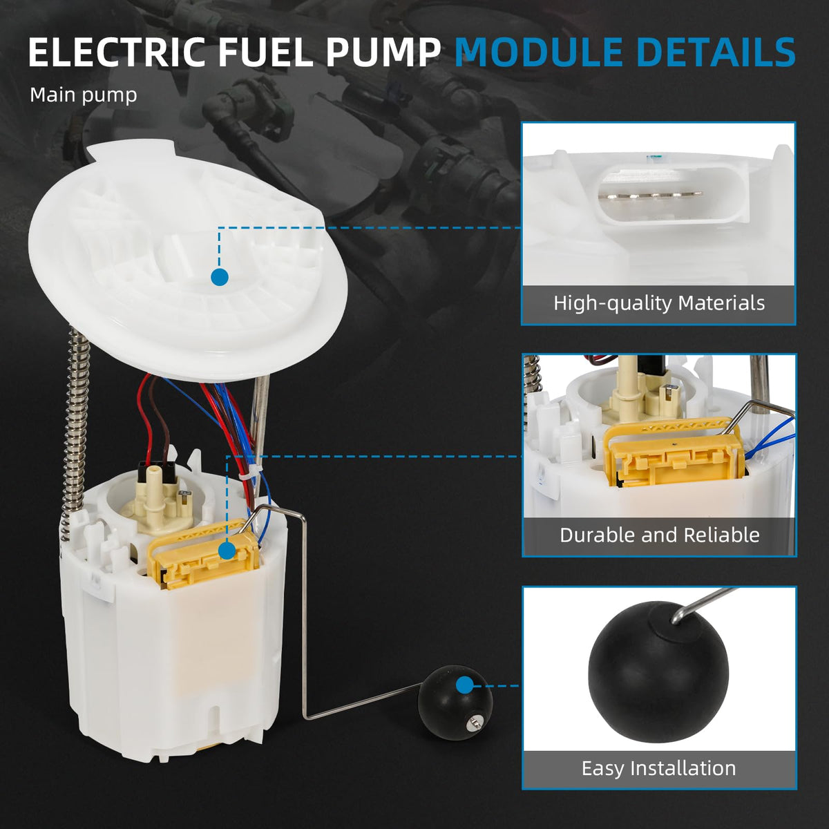 Aumzong fuel pump held in hand showing scale and benefit easy handling