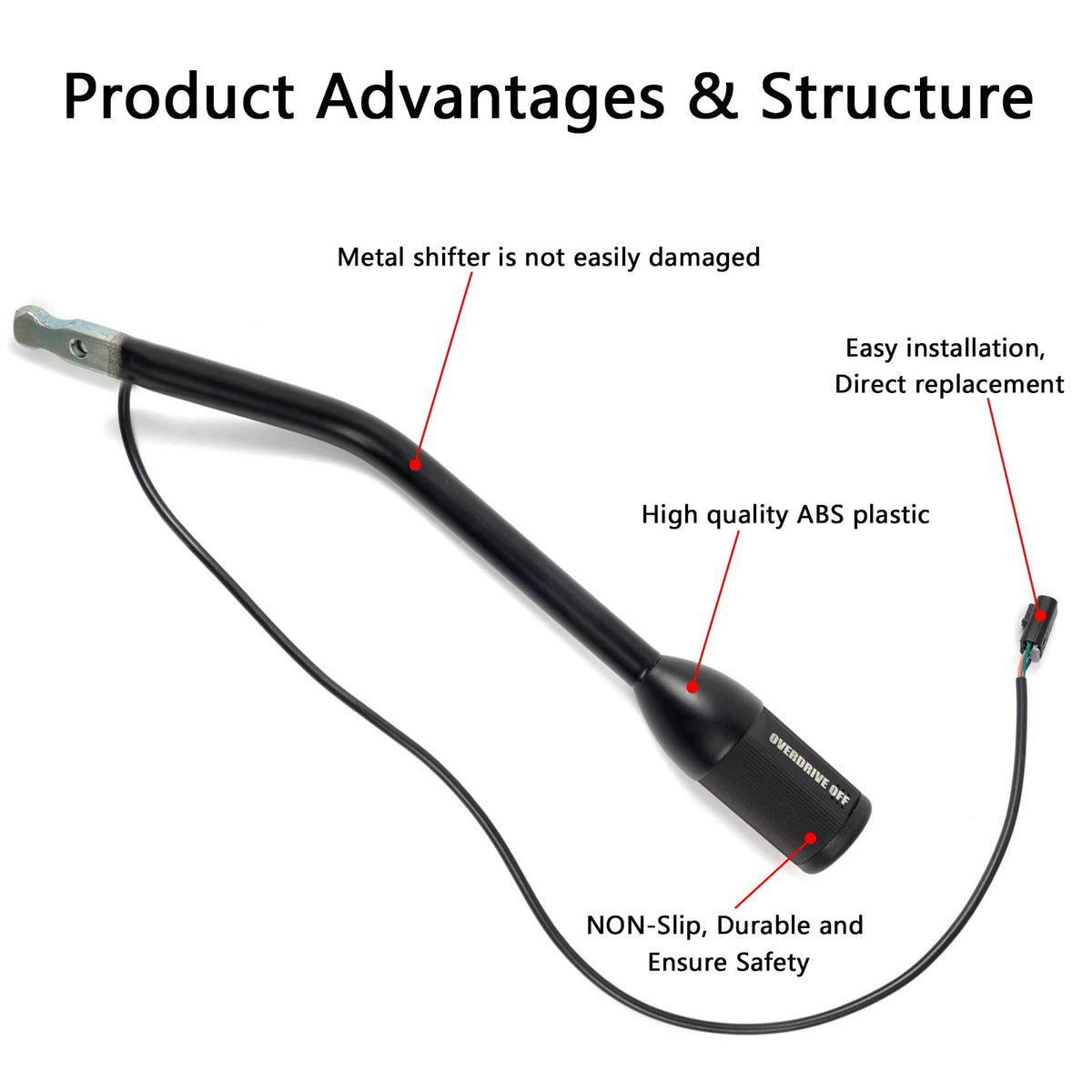 Aumzong lever installed in Ford interior demonstrates OEM-style appearance benefit