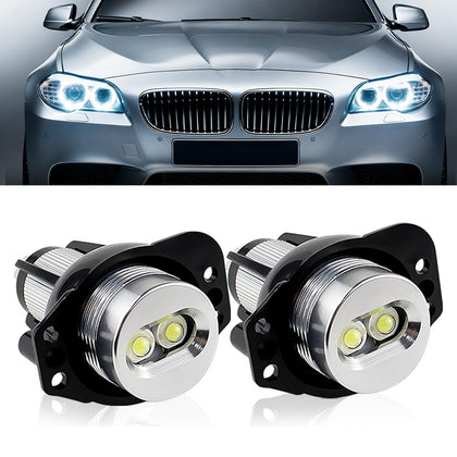 Aunvista front view installed on BMW E90, modern halo aesthetic and improved visibility