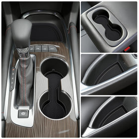 auovo installed in Chevy Malibu cup holders showing neat finished look
