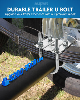 Aupar close-up of U-bolt threads showing clean cut threads for secure torque