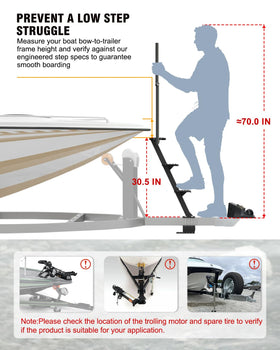Aupar four step overview showing wide steps and even spacing for comfortable ascent