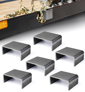 Aupar front view stake pocket showing robust weld and reliable anchor benefit