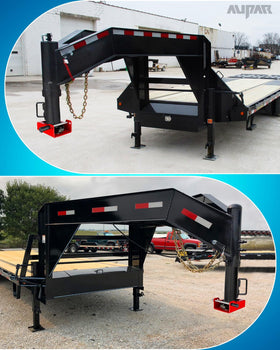 aupar lock on a parked trailer conveying secure storage and peace of mind