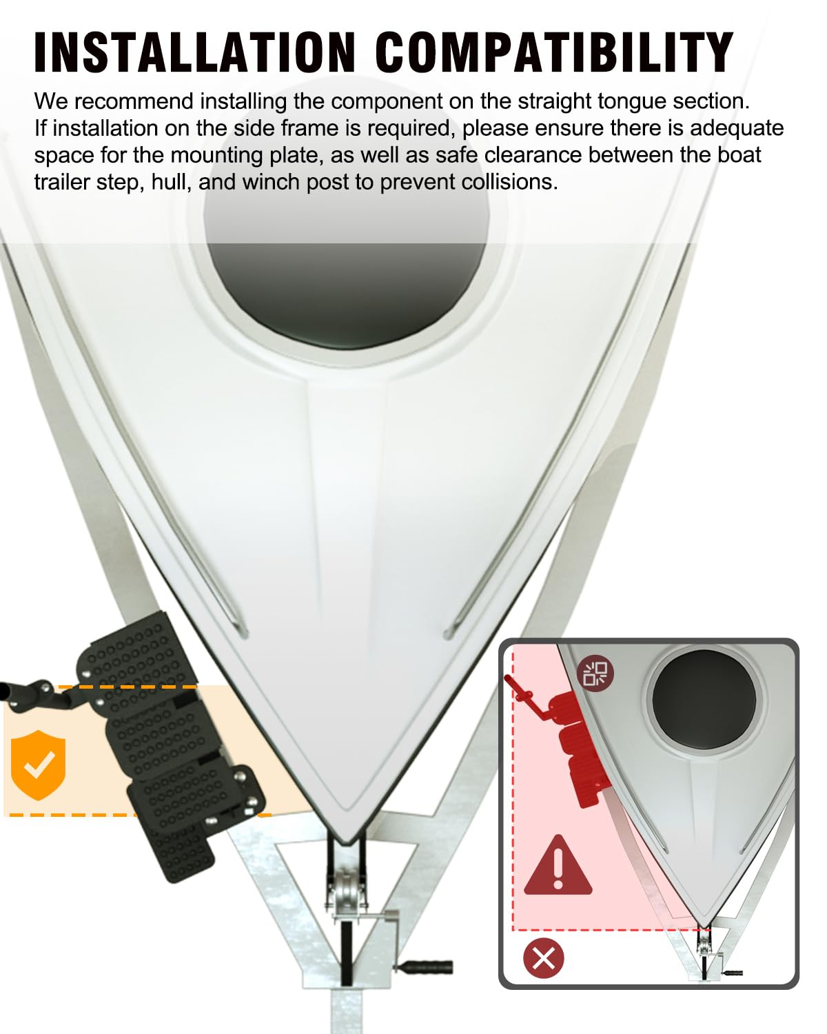 Aupar welded grab handle detail offering secure handhold and improved stability