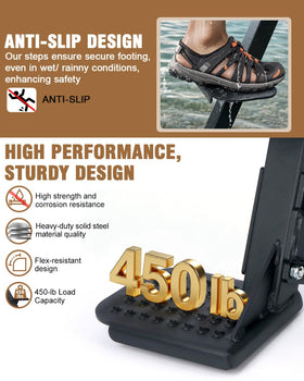 Aupar adjustable installation bracket and hardware for easy mounting