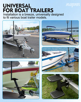 Aupar installed at a boat ramp in use to show safer boarding and convenient access