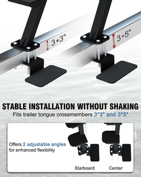 Aupar side profile illustrating step spacing and low-profile design for clearance