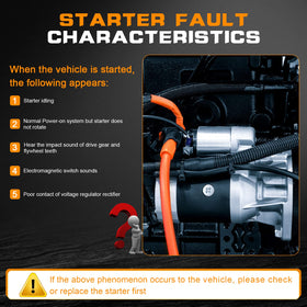 AUPCS starter installed in engine bay demonstrating direct-fit replacement benefit