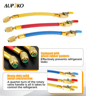 Aupoko red blue yellow knobs clearly color-coded to prevent mix-ups