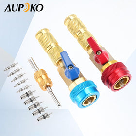Aupoko core grabber detail capturing a valve core for secure, no-fuss removal