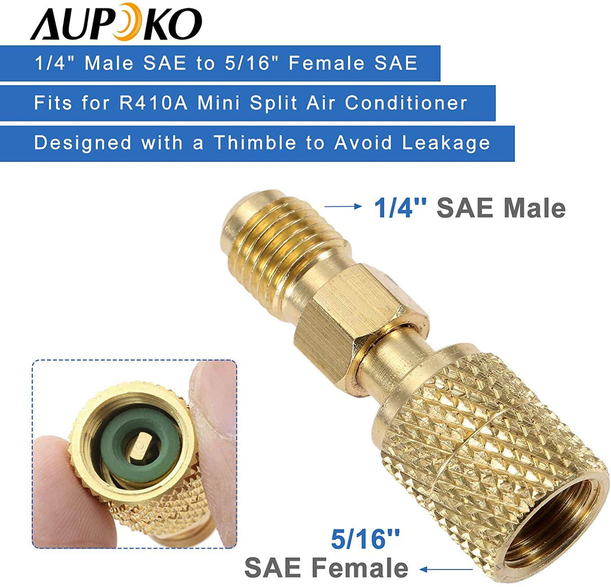 Aupoko low-side quick coupler in-action for leak-free connection