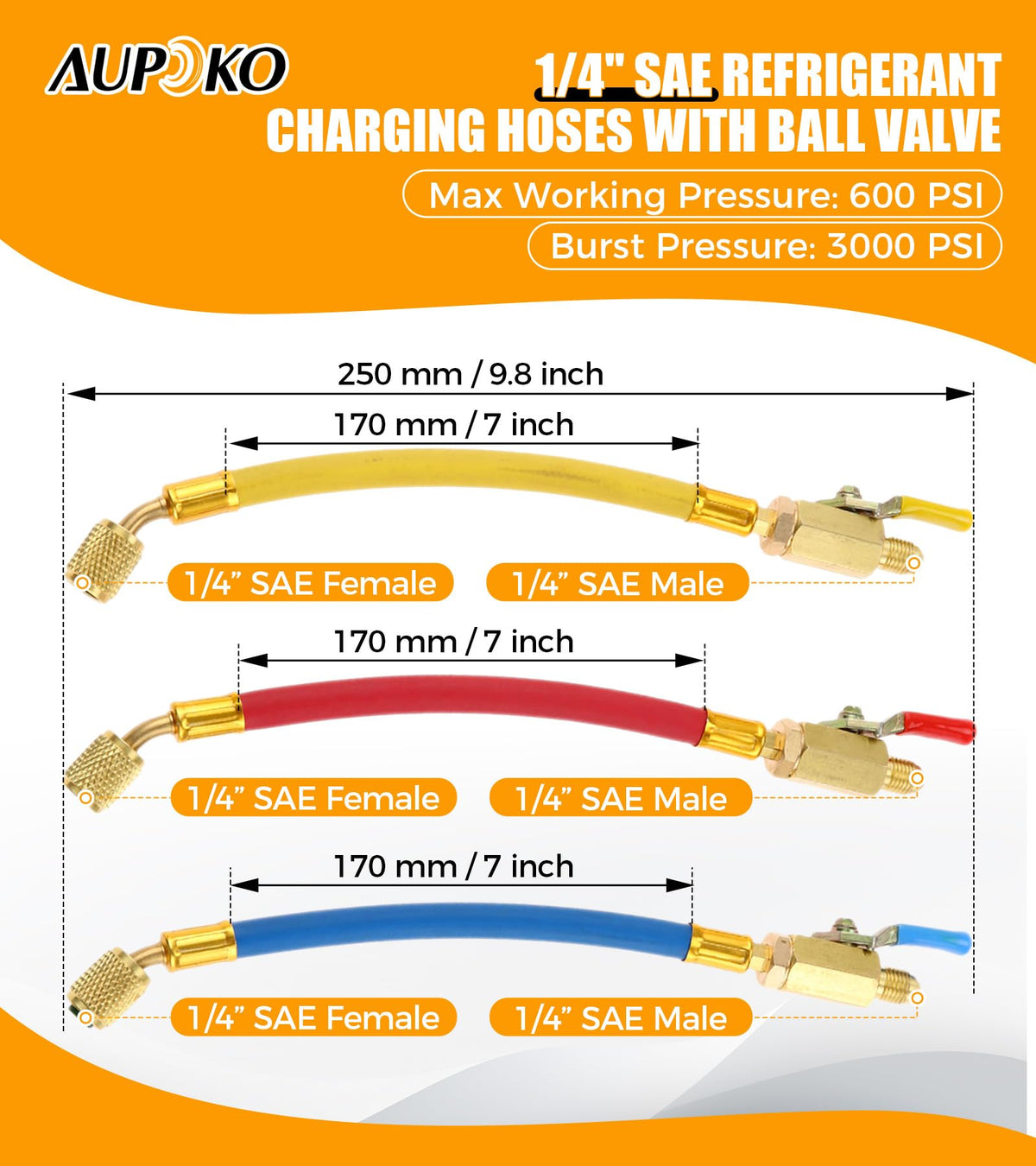 Aupoko solid brass ball valve close-up highlighting durable control