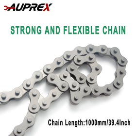 AUPREX wrench in use on oil filter showing easy removal benefit